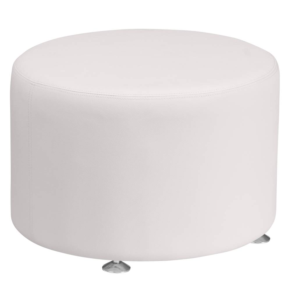 Archer Series LeatherSoft 24'' Round Ottoman 