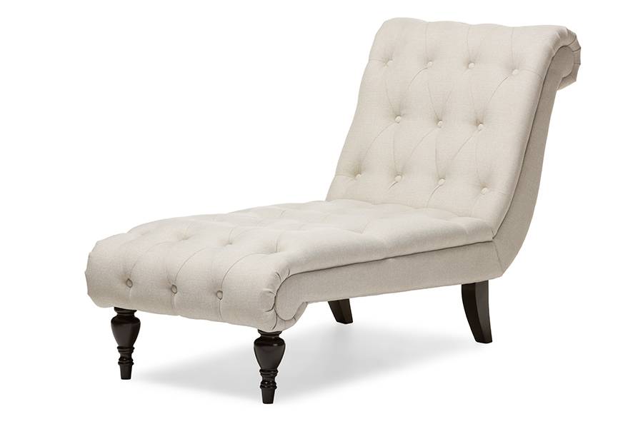 Layla Mid-century Retro Modern Button-tufted Chaise Lounge 