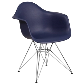 Middy Series Plastic Chair with Chrome Base 