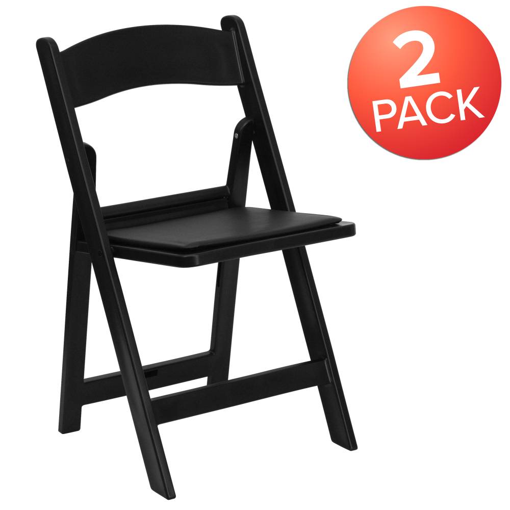 Folding Chair Black Resin