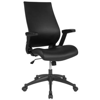 Black High Back Leather Chair