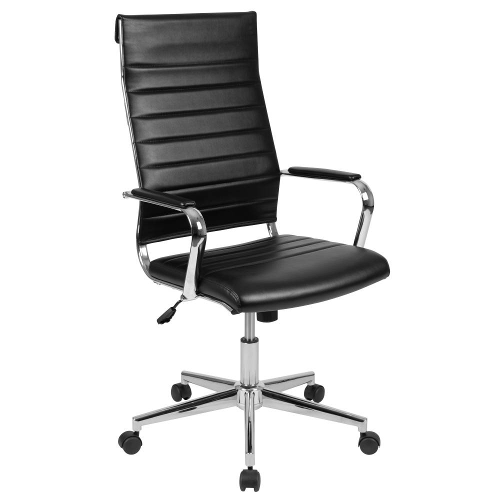 Black LeatherSoft Office Chair