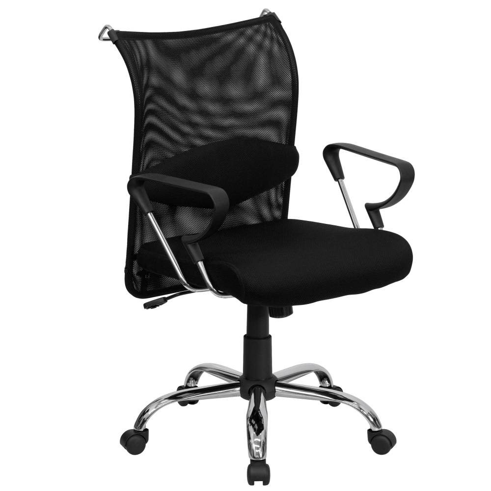 Black Mid-Back Mesh Chair