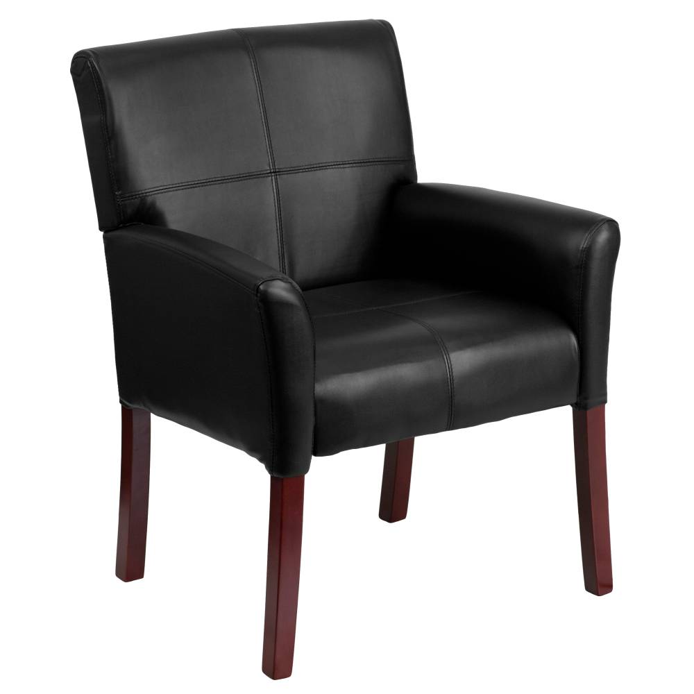 Black Leather Side Chair