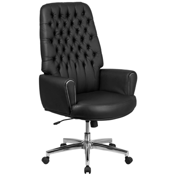 Black High Back Leather Chair