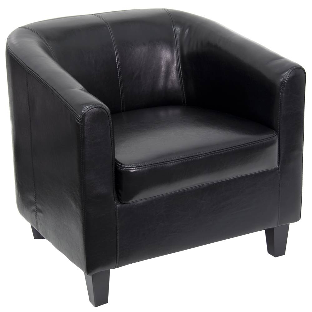 Black Leather Guest Chair