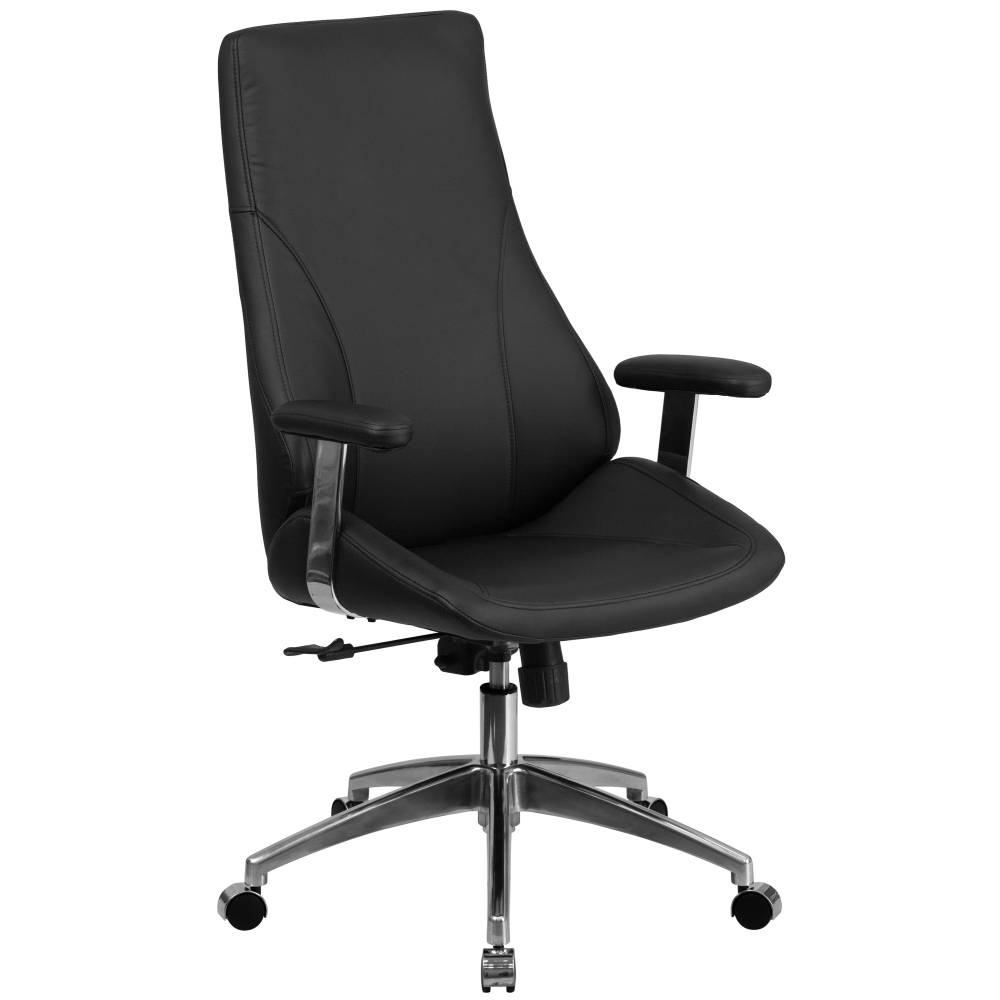 Black High Back Leather Chair