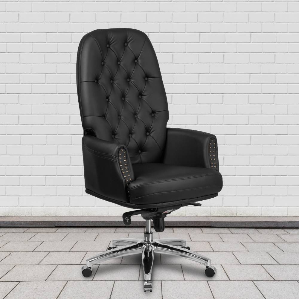 Black High Back Leather Chair