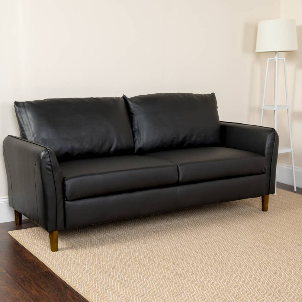 Black Leather Sofa