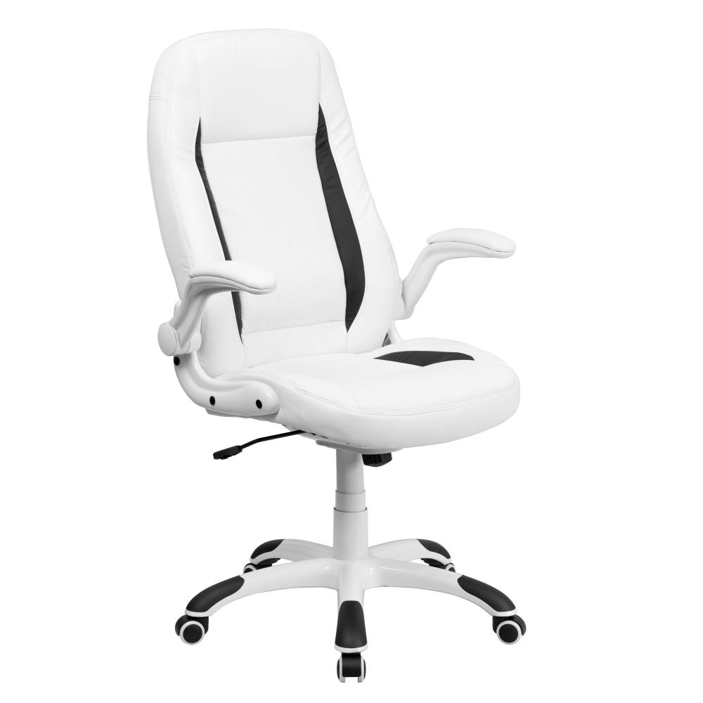 White High Back Leather Chair