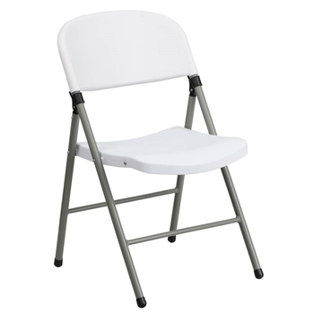 White Plastic Folding Chair