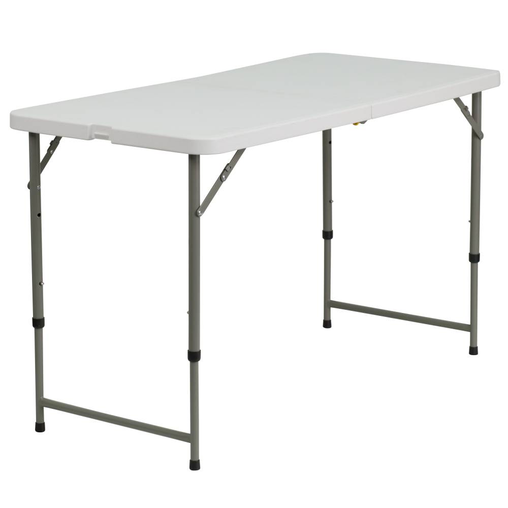 24x48 White Plastic Fold Table