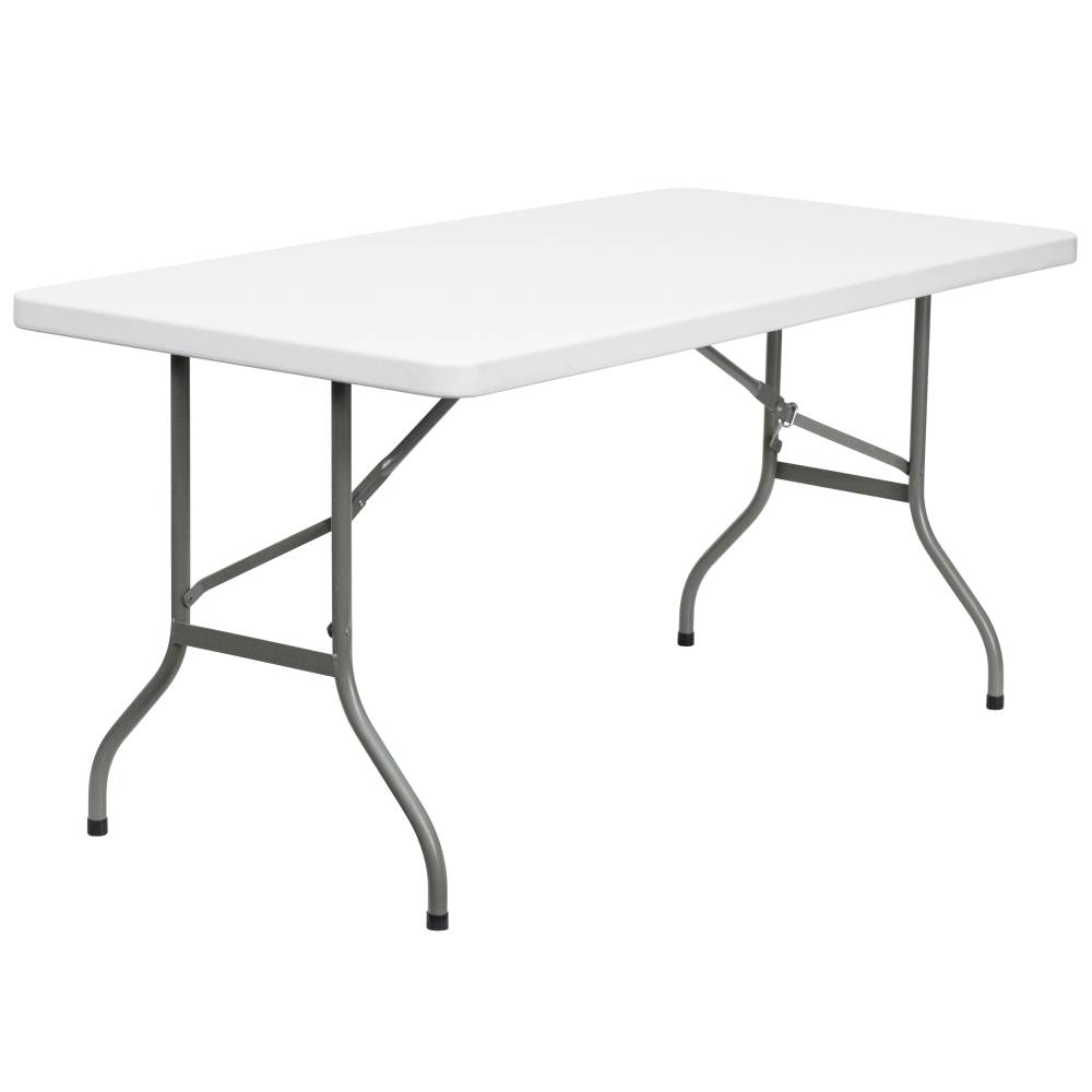 30x60 White Plastic Fold Table