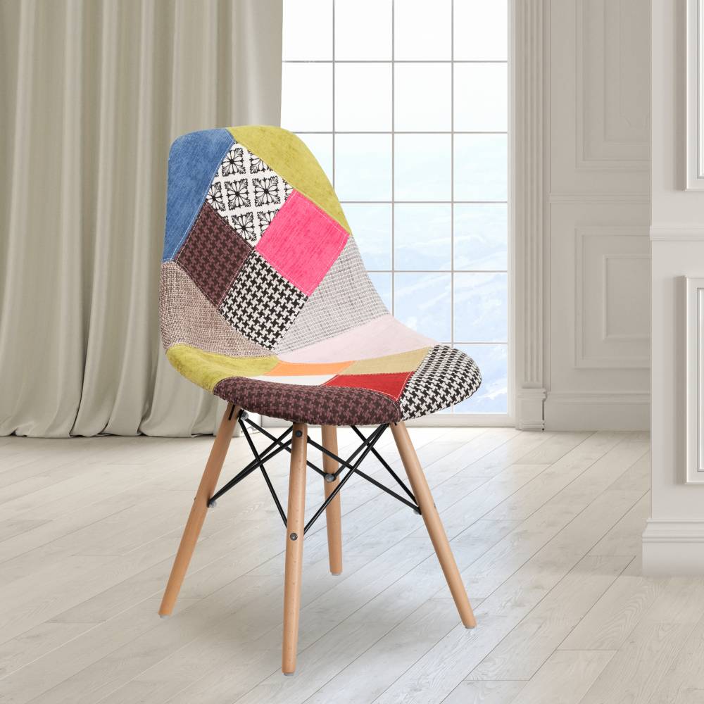 Fabric/Wood Chair