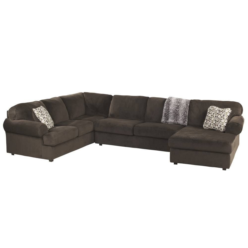 Chocolate Fabric U-Sectional