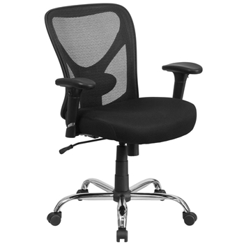 Black 400LB Mid-Back Chair