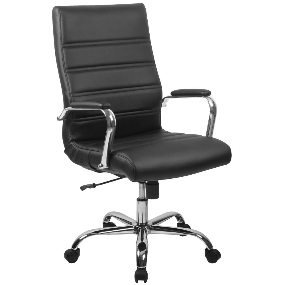 Black High Back Leather Chair