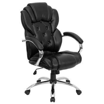 Black High Back Leather Chair