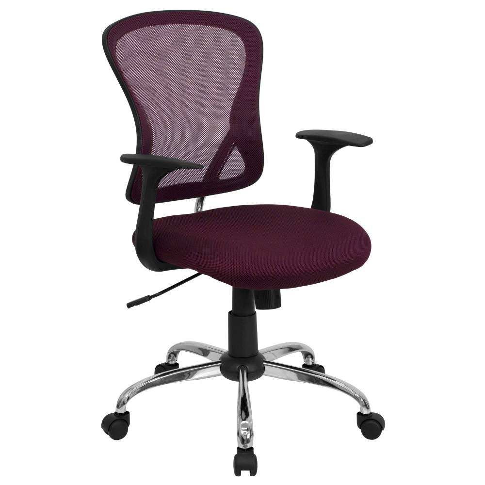 Burgundy Mid-Back Task Chair