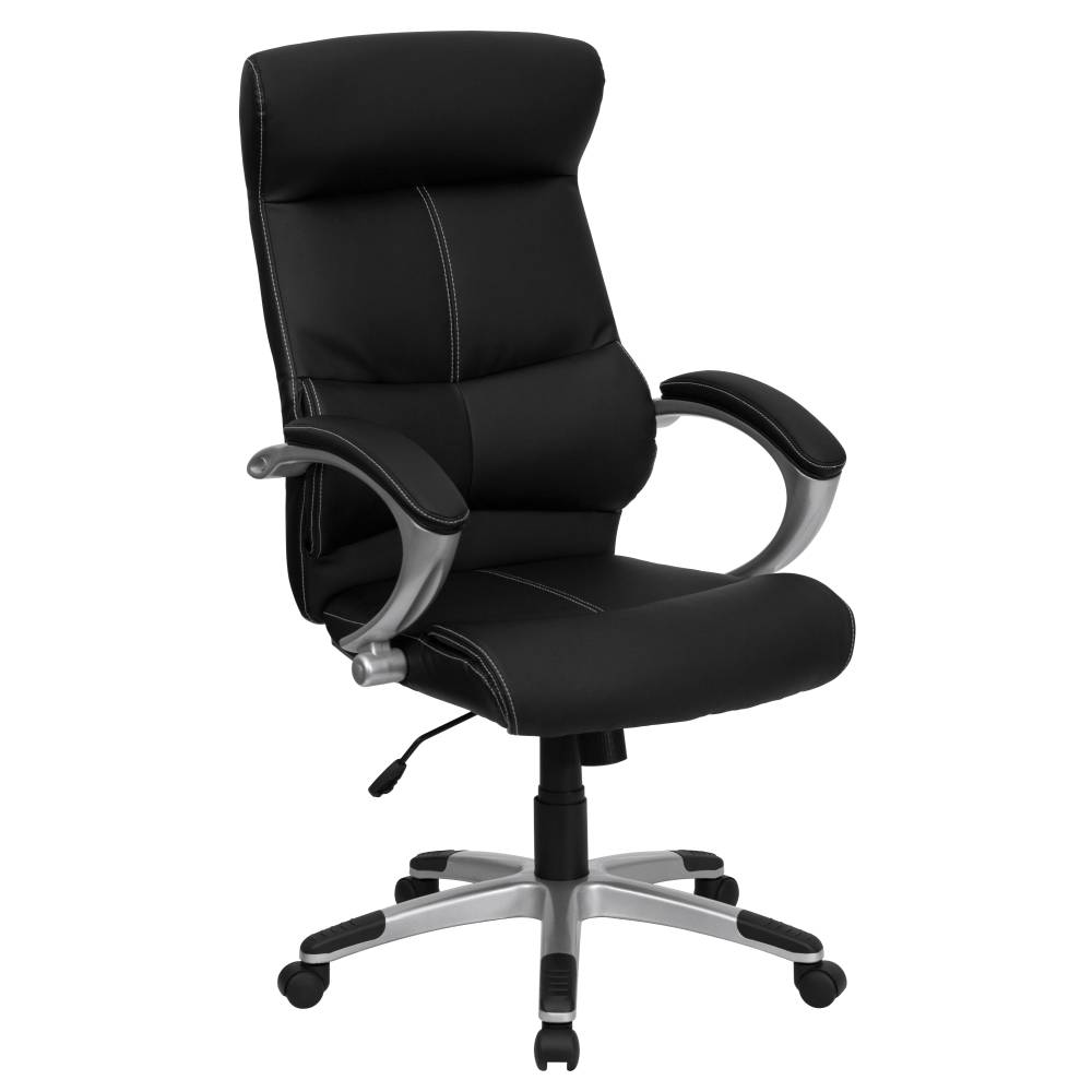 Black High Back Leather Chair