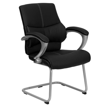 Black Leather Side Chair