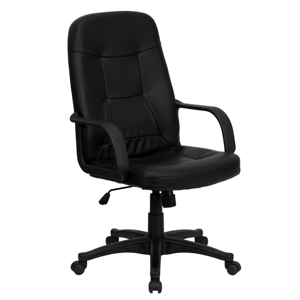 Black High Back Vinyl Chair