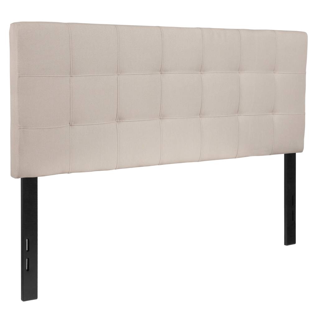 Full Headboard-Beige Fabric