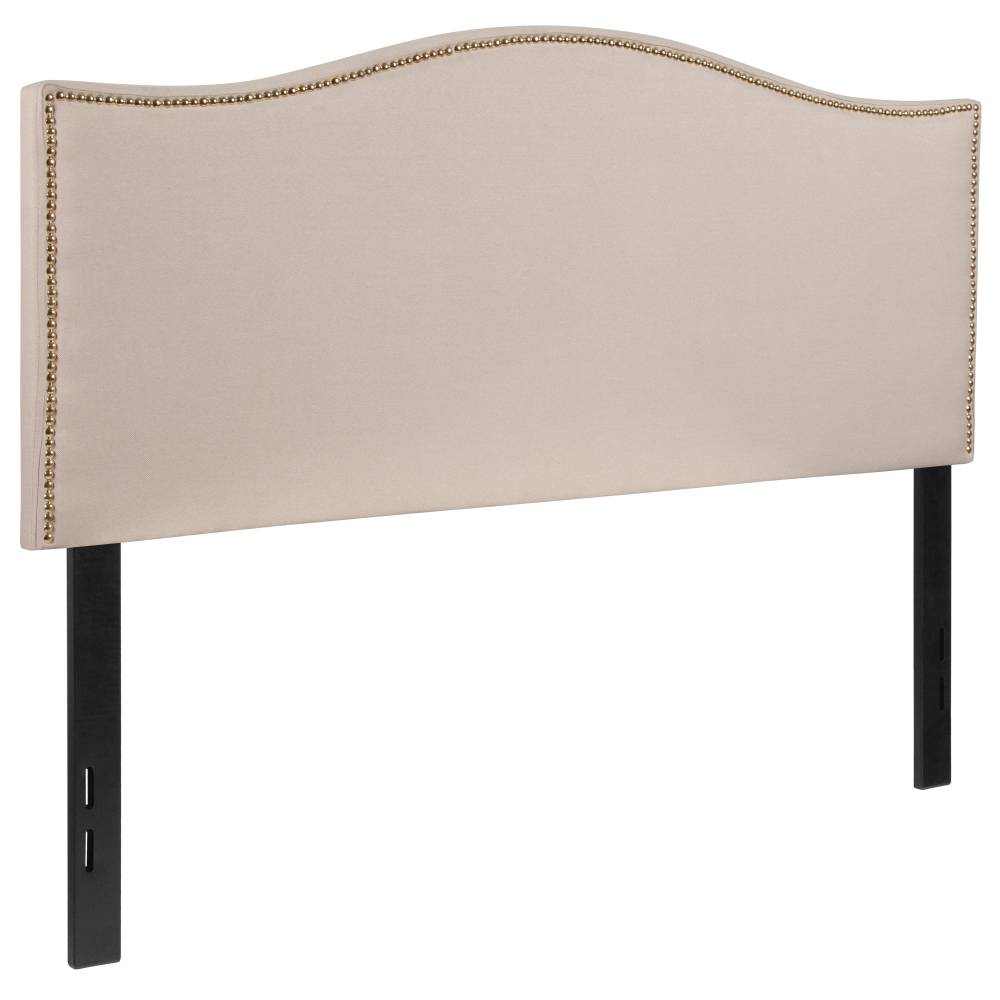 Full Headboard-Beige Fabric