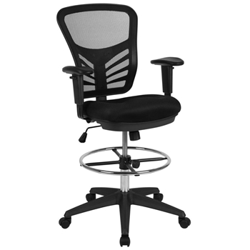 Black Draft Chair-Black Frame