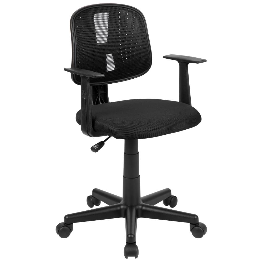 Pivot Back Black Mesh Chair