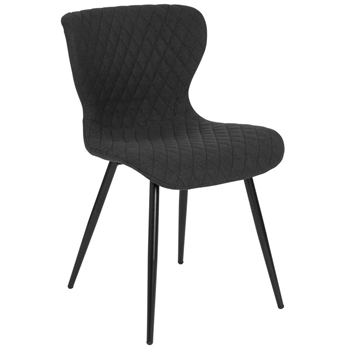 Black Fabric Accent Chair