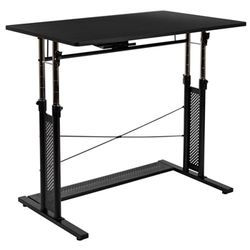 Black Sit-Stand Office Desk