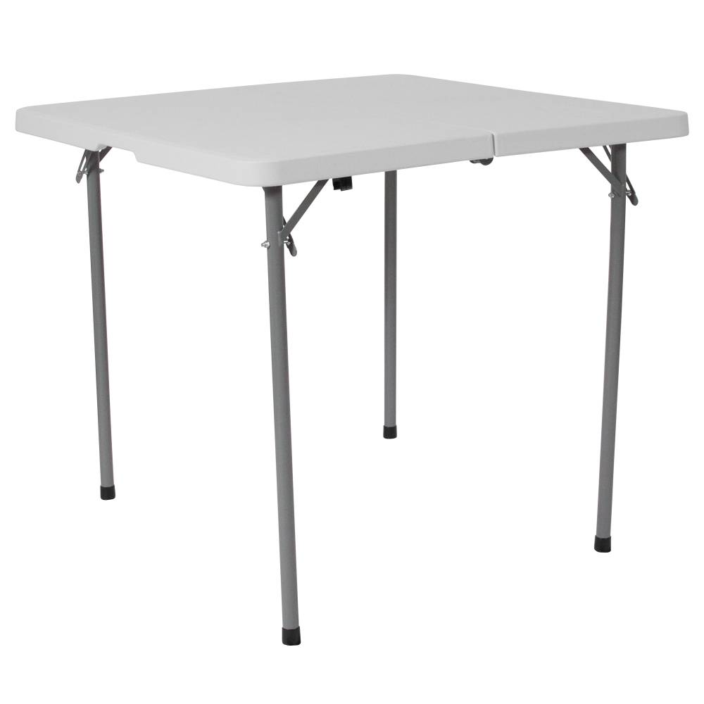 34SQ White Plastic Fold Table