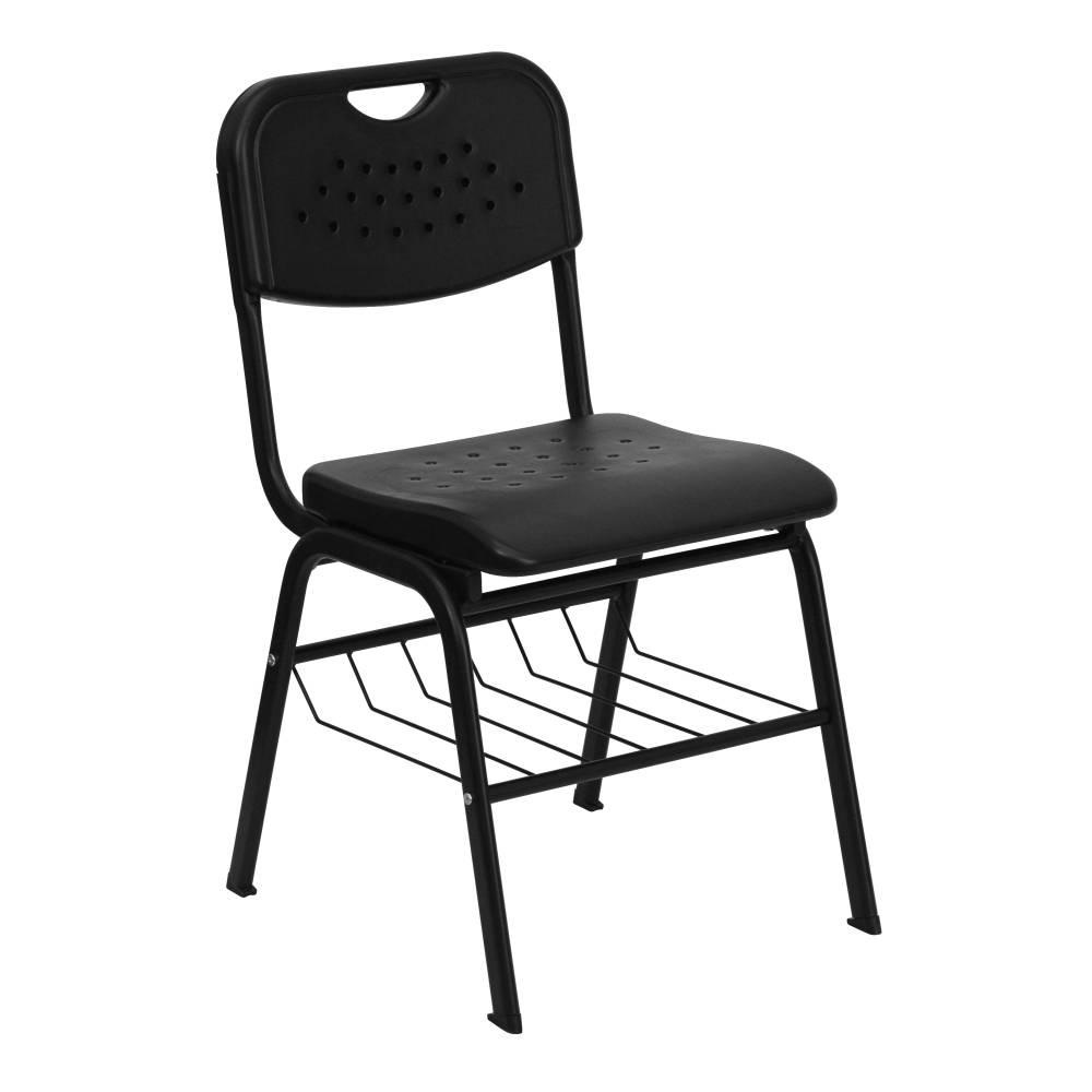 Black Plastic Student Chair