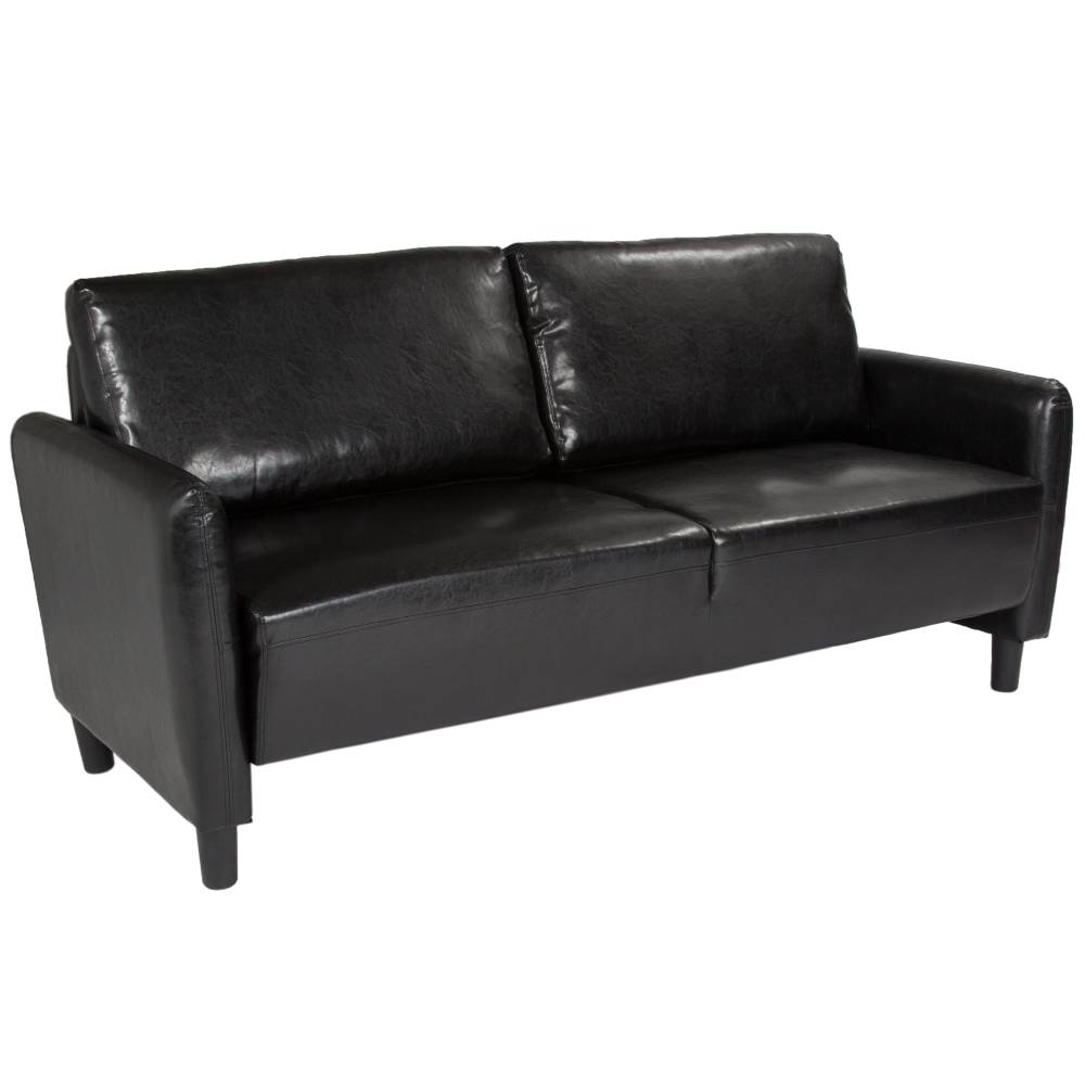 Black Leather Sofa