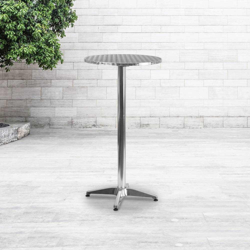 25.5RD Aluminum Fold Bar Table