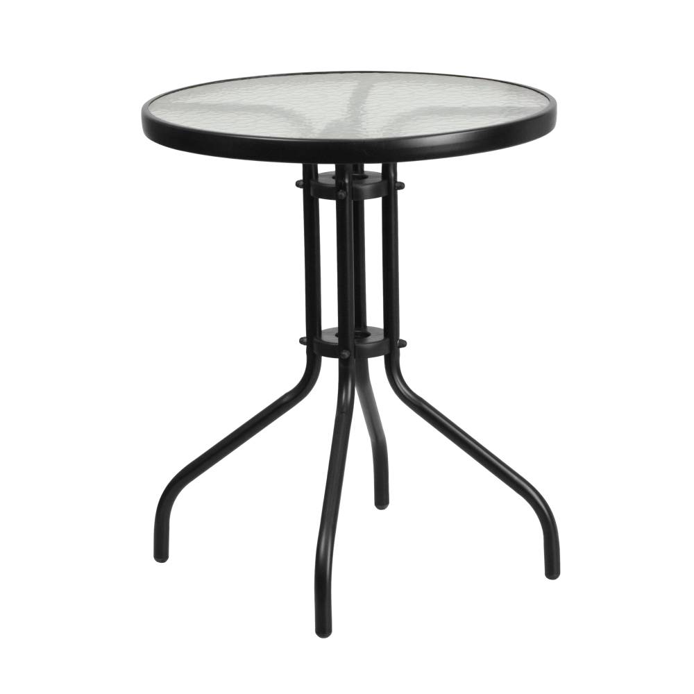 23.75RD Black Patio Table