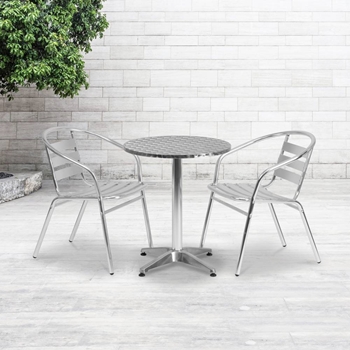 23.5RD Aluminum Table Set