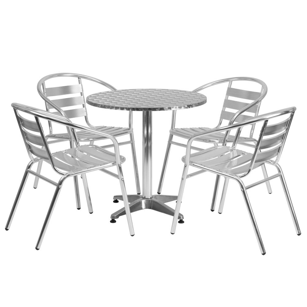 27.5RD Aluminum Table Set