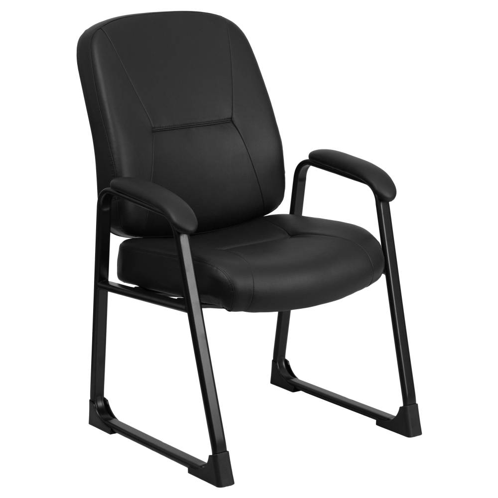 Black Leather Side Chair