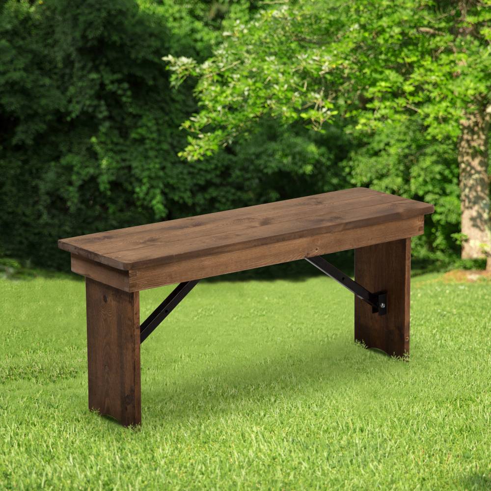 40"x12" Folding Farm Bench