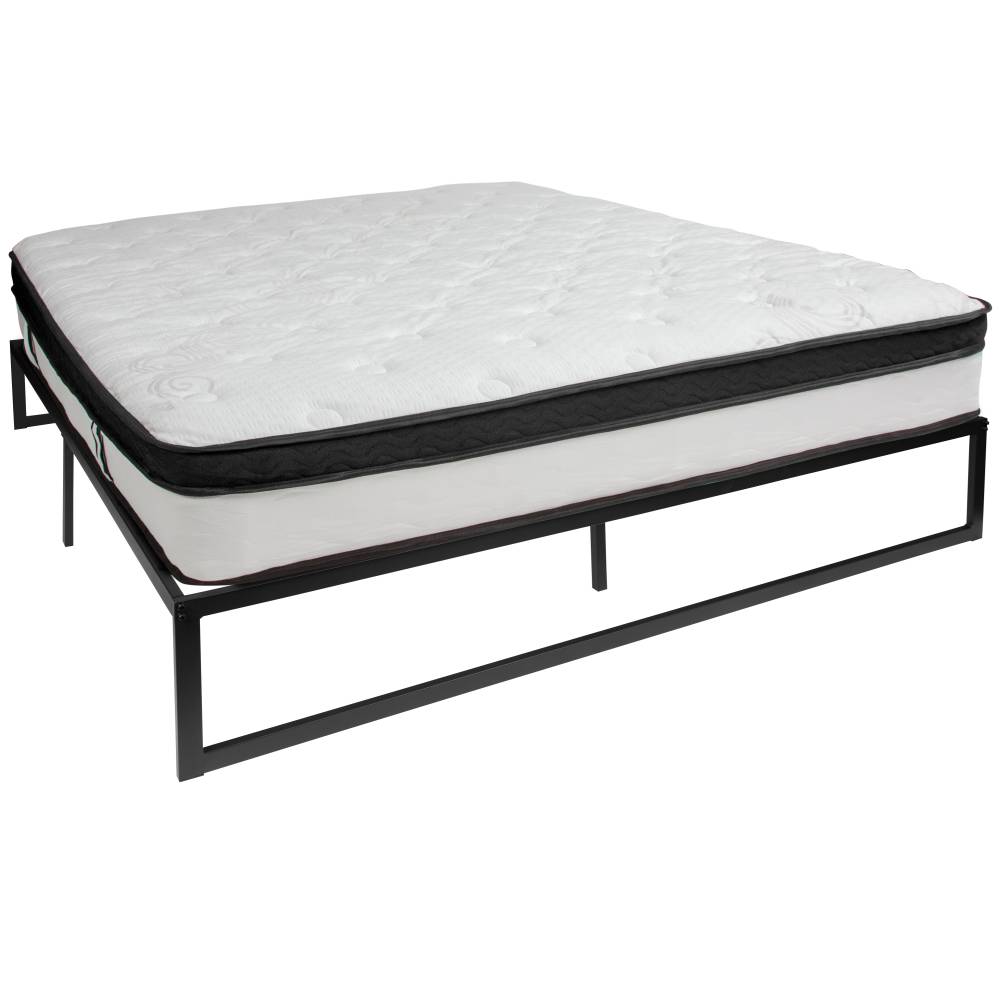 King Bed Frame & Mattress Set