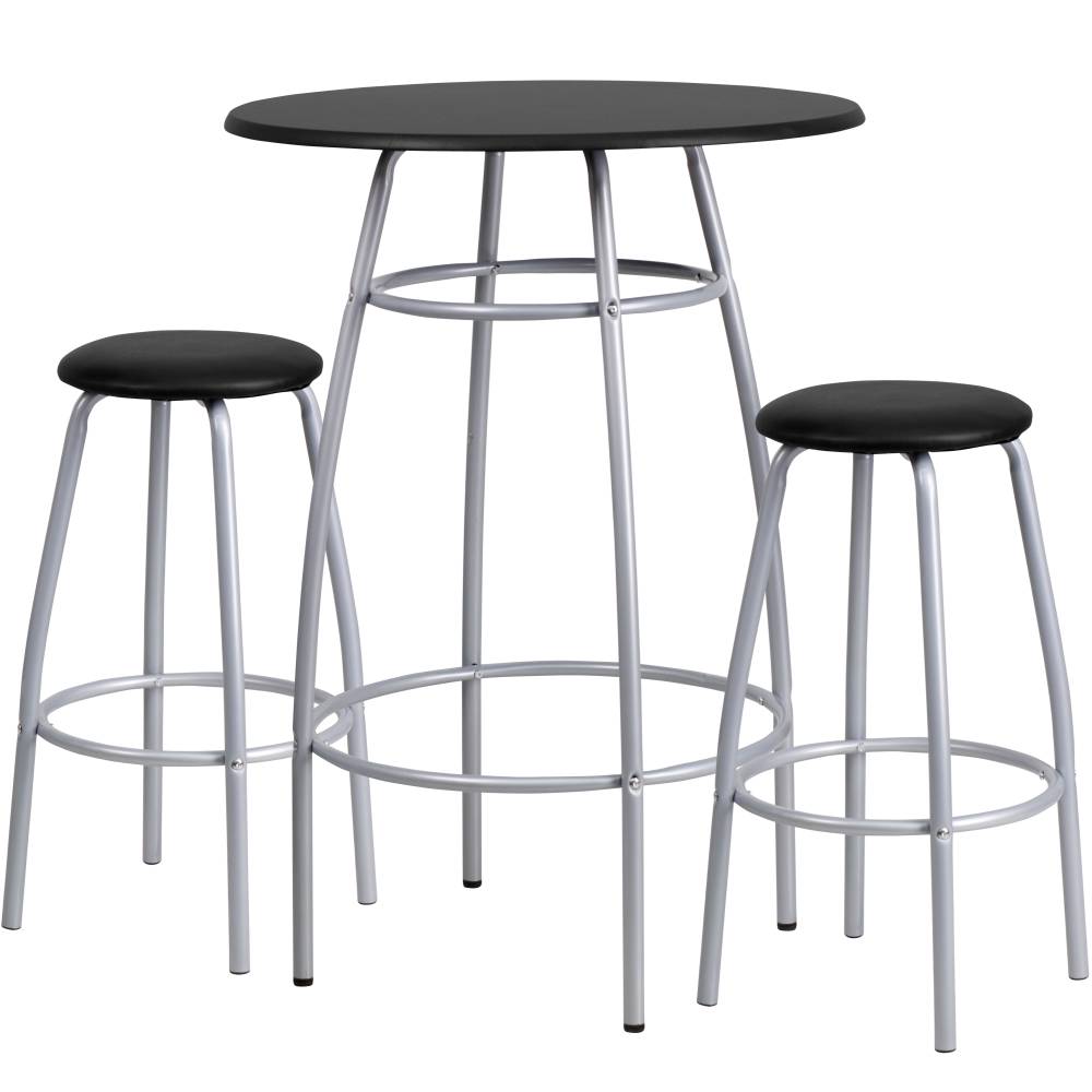 Black Bar Height Table Set