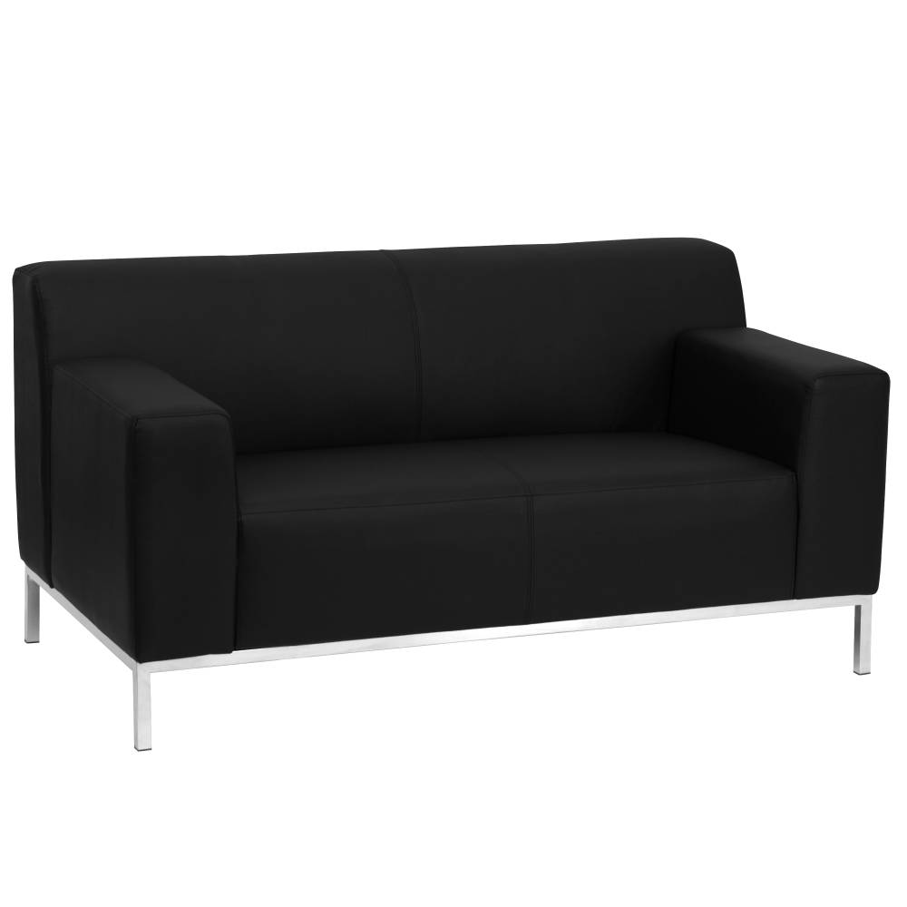 Black Leather Loveseat