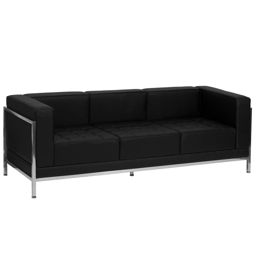 Black Leather Sofa