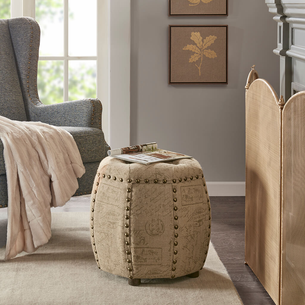 Brianna Octagon Tufted Ottoman