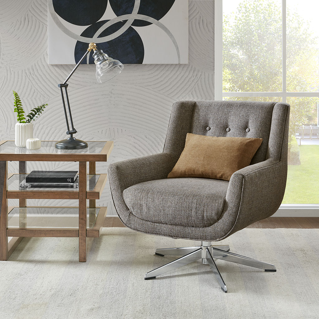 Nina Swivel Lounge Chair, Star Based Swivel