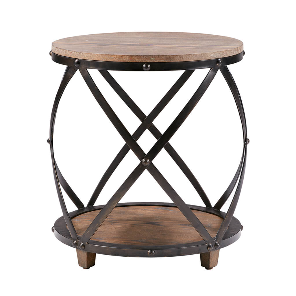 Cirque Bent Metal Accent Table