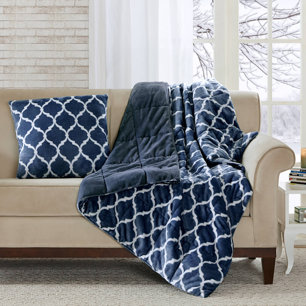 Oversized Ogee Down Alternative Throw