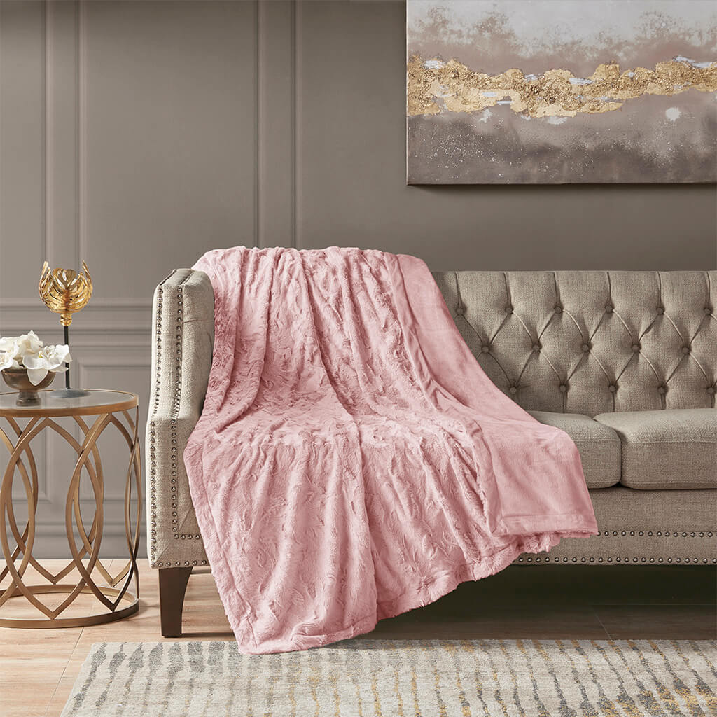 Zuri Oversized Long Fur Throw